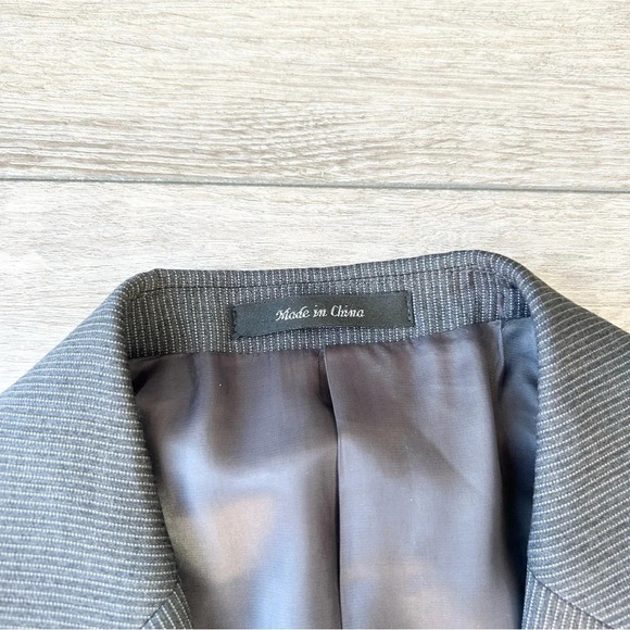 Michael Kors Pure Wool Pinstriped  Blazer in Grey - Picture 5 of 16